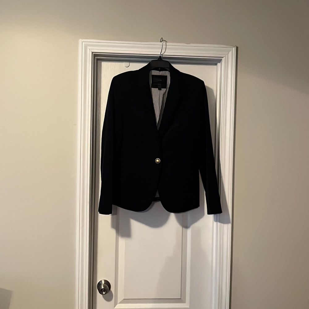 J. Crew. Campbell corduroy blazer. Color is navy blue size is 10.